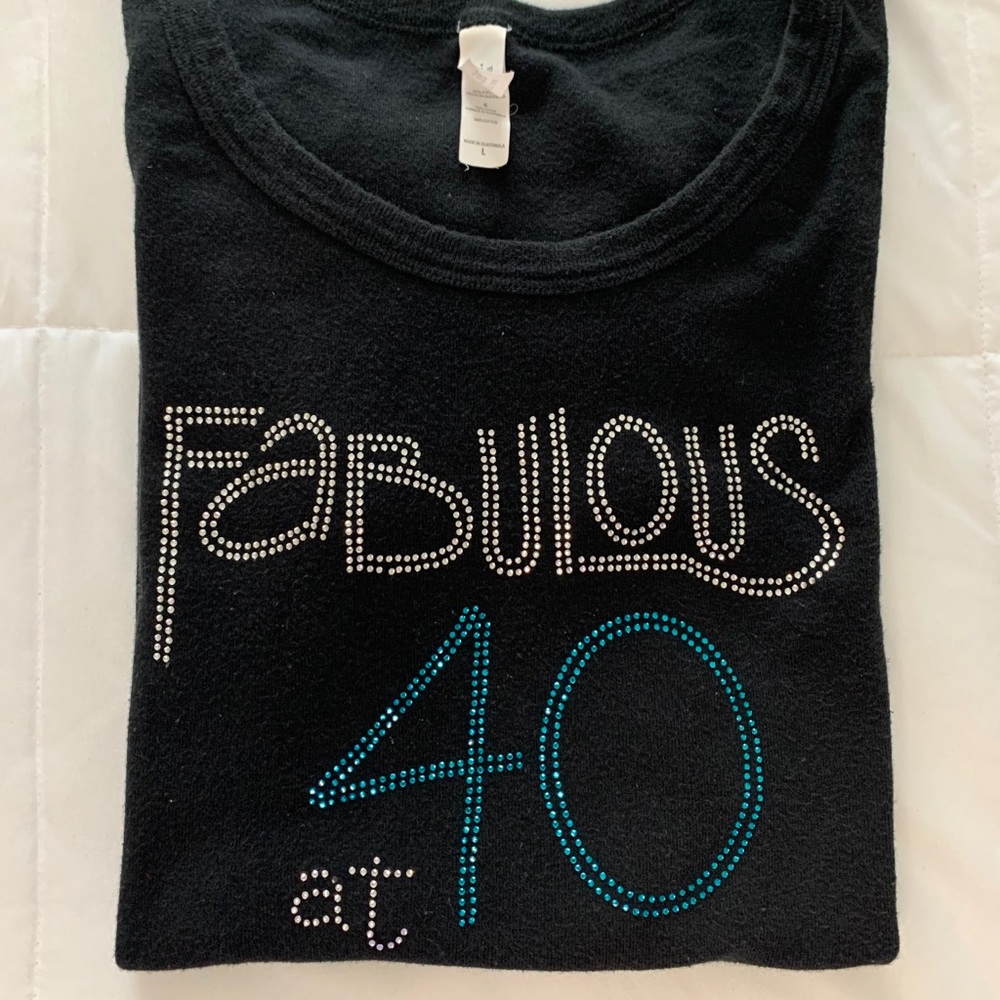 Bling Fabulous at 40 T-shirt